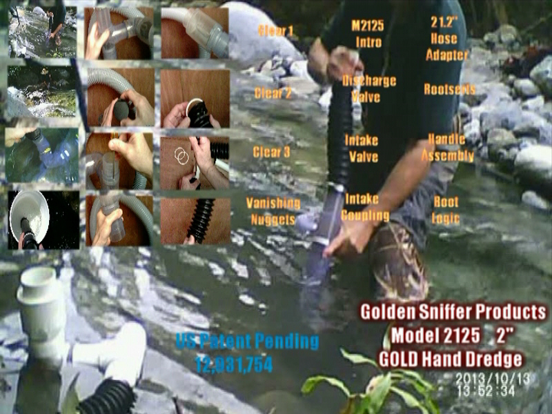 GOLD Hand Dredge Model 2125 HDP Clear DVD